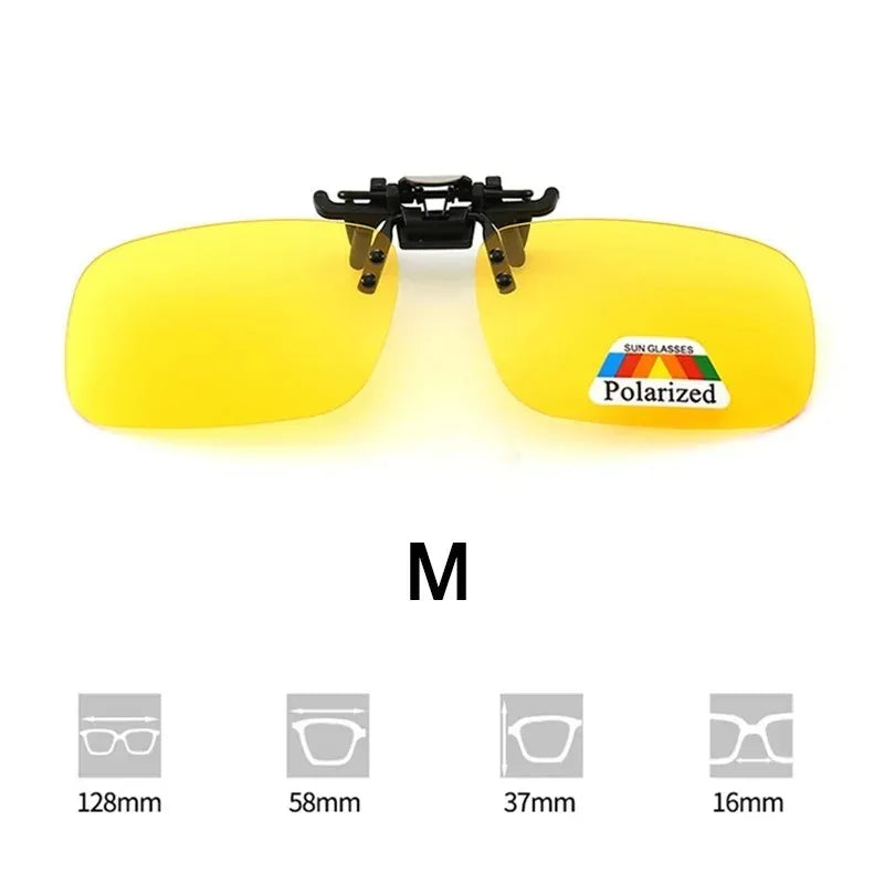 Sunglasses Myopia Glasses Clip Driver Fishing Night Vision Myopia Clipon Sun Shading Eyeglasses