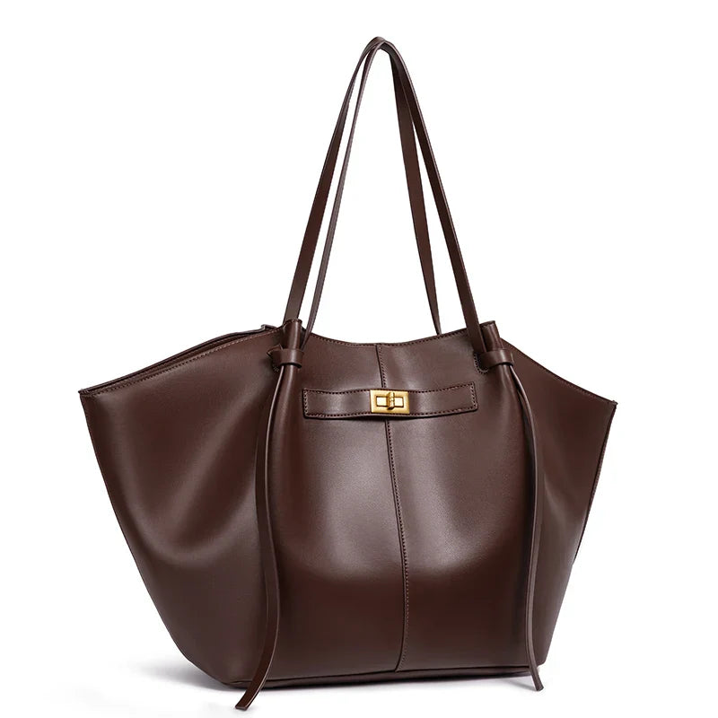 Lightweight Large Capacity 2025 New Bat-Shaped High Street Handbag European and American Style Trendy Single Shoulder Crossbody