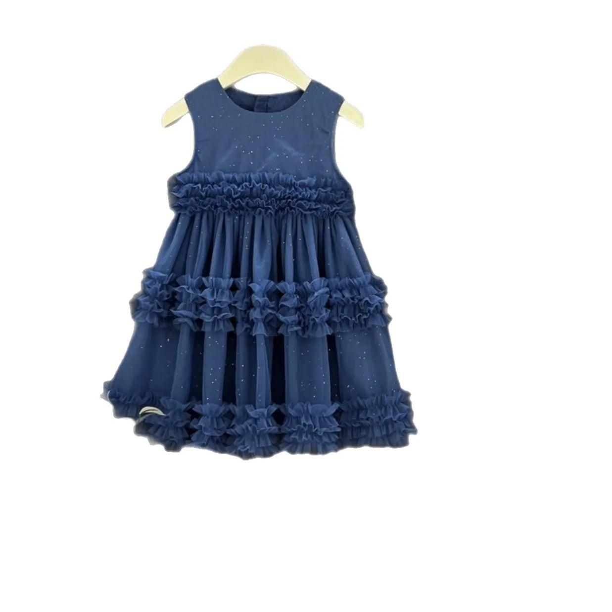 Girl's Dress Summer New Children's Sleeveless Yarn Dress Fluffy Dress Girl's Fashionable Baby Princess Dress