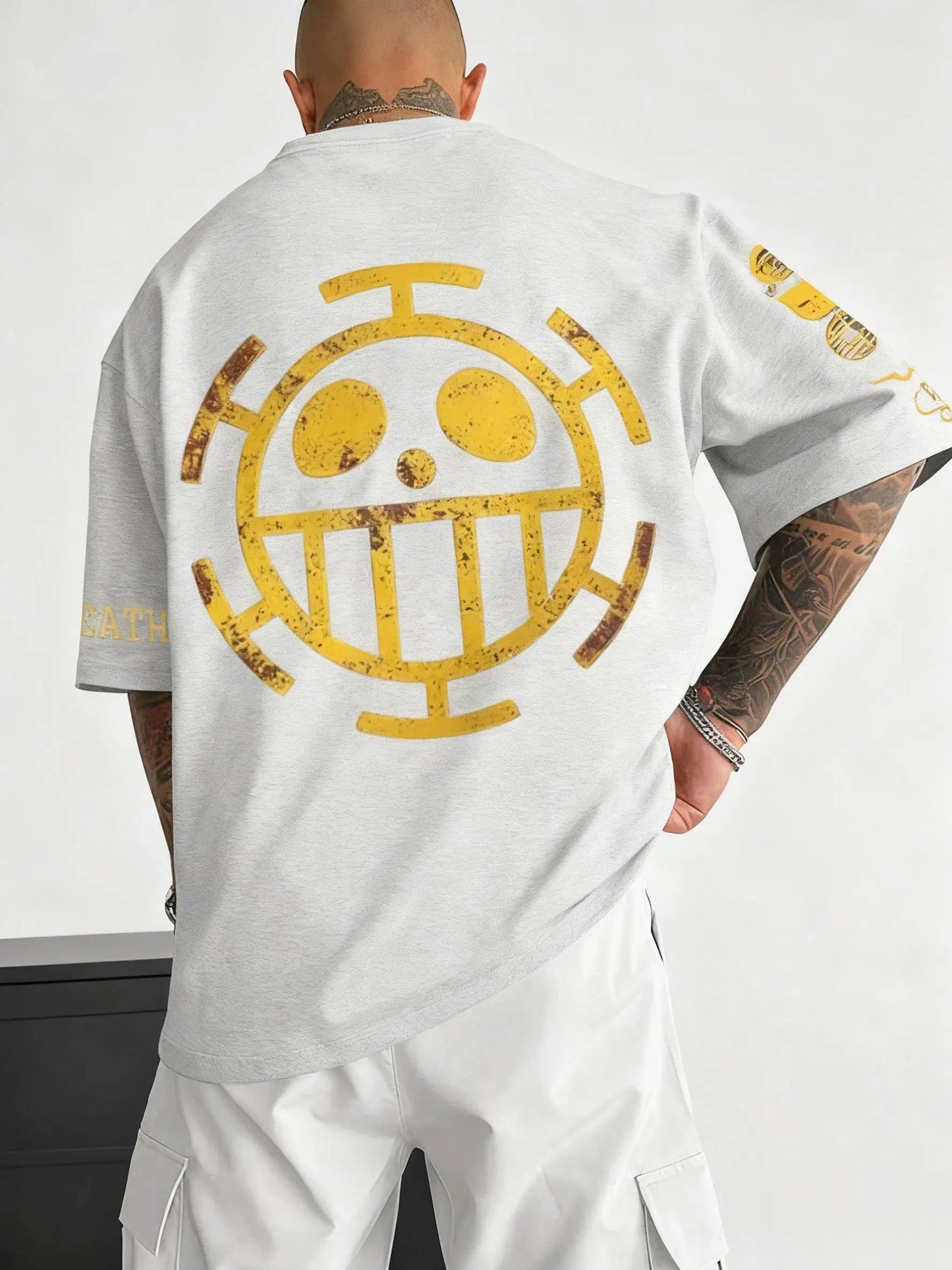 Plus Size T-shirt for Men and Women 2025 Summer New Anime Peripheral Harajuku Loose Casual Family Short Sleeved Top