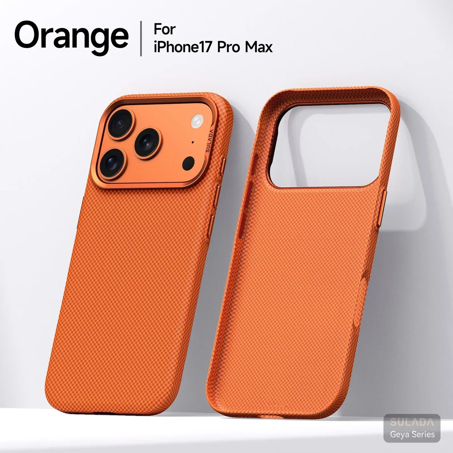 Iphone 17 Pro Max / 17 Pro / 16 Pro Max / 16 Pro Magnetic Stand Carbon Fiber Pattern Magsafe Pc Hard Cover