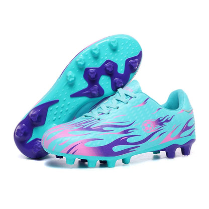 New Kid Match Boys Professional Football Boots Sneakers Soccer Shoes Comfortable Outdoor Match Non-Slip Sports Shoes Unisex