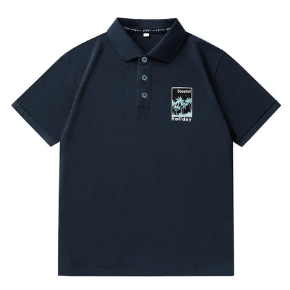 Summer Polo Shirt Men Plus Size 110-180KG Casual Work T-Shirts Quick Dry Short Sleeve Golf Shirt High Quality Fat Male Clothing