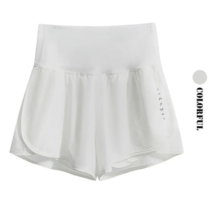 Women Yoga Shorts High Waist Double Layer Running Gym Shorts With Pocket Summer Sportswear Fitness Clothes Jogger Short New