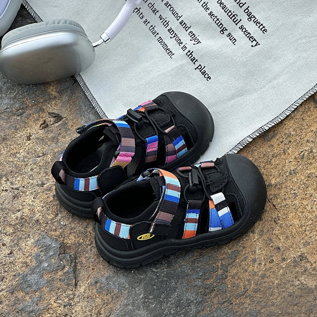 Children Mountain Functional Outdoor Breathable Sports Sandals Summer Baby Candy Color Anti-kick Sandals Boys Girls Beach Shoes