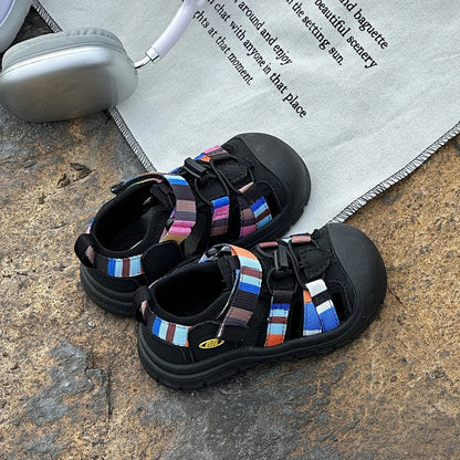 Children Mountain Functional Outdoor Breathable Sports Sandals Summer Baby Candy Color Anti-kick Sandals Boys Girls Beach Shoes