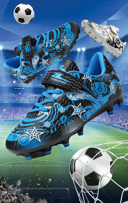 Children's Soccer Shoes Cleats Sneakers FG Sport Non-Slip Kids Football Boots Training Match Boys Youth Professional Shoes New