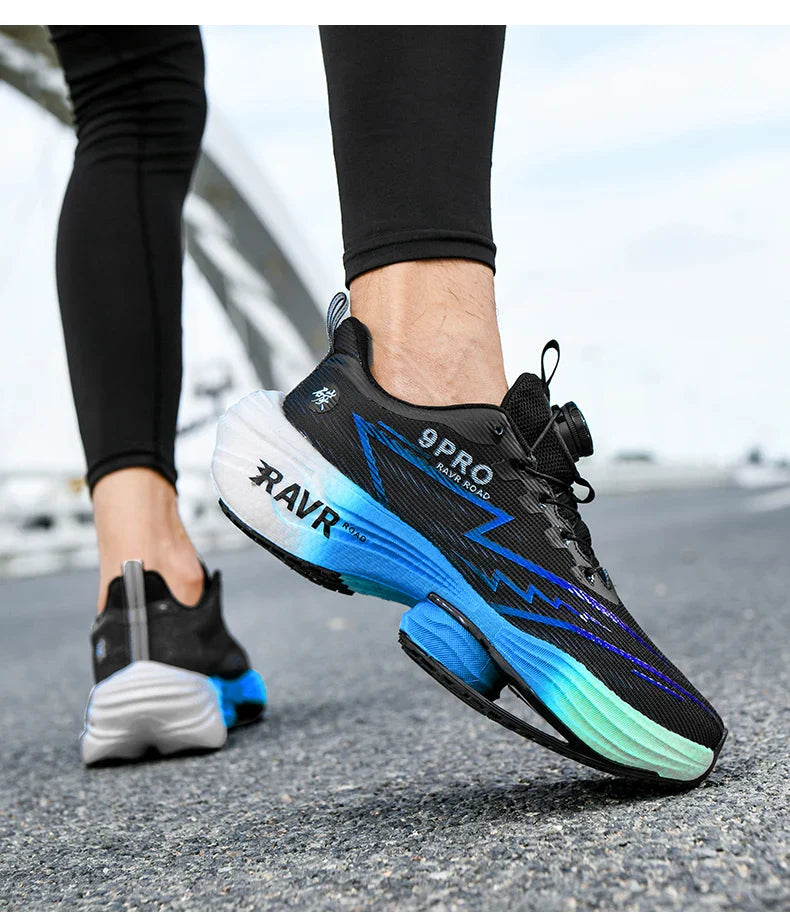 2025 New Men's Running Shoes Cushioning Carbon Plate Racing Marathon Athletic Shoes Comfortable Non-slip Sports Tennis Shoes