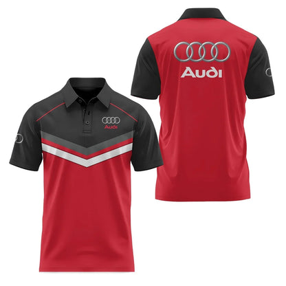 3D Printed Short-Sleeved Polo Shirt Casual High-Quality Sports Fashion T-Shirt with Collar