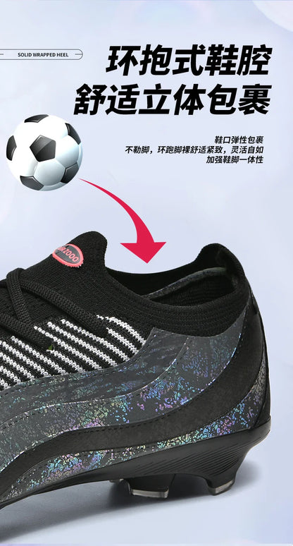 T31 High Quality Mens Soccer Shoes Training Non-Slip Turf Soccer Cleats TF/FG Football Sneakers Chuteira Campo