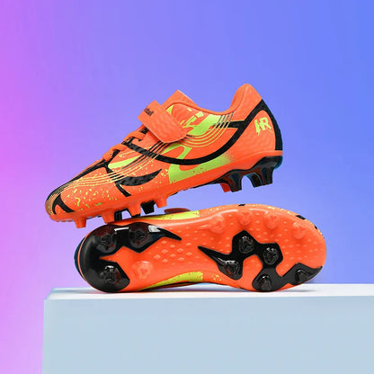 Soccer Shoes with Rubber Soles for Kids, Multicolor FG & TF Training Styles