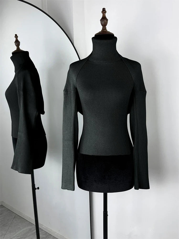 Trendix Hollow Out Sweater Sets For Women 2025 Fall New Long Sleeve Knitwear Shawl Suits Sexy Backless Knit Tank Top 2 Piece Set