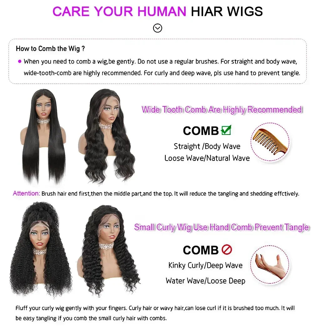 Honey Blonde 613 Straight Remy Hair Wigs 13x4 13x6 HD Transparent Lace Frontal Wigs Pre Plucked Brazilan 200% Density Human Hair