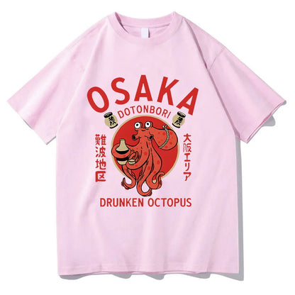 T-shirts Japanese Food Funny Cotton Tee-shirts Summer Fanshion Women Men Tops Vintage  Aesthetic