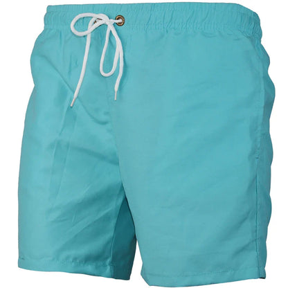 Quick Dry Men's Beach Shorts Summer Swimwear Boardshorts Male Casual Surfing Trunks Elastic Waist Beachwear