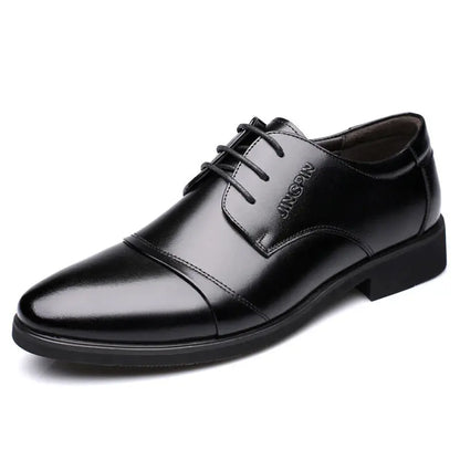Brown Business Social Shoe Male Black Men's Formal Shoes Party Leather Casual Suit 2025 Trend Elegant and Classic Official New