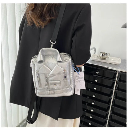 Hip hop Jacket Design Shoulder Bag Clothes Shape Women Handbag Fashion Brand  Lady Crossbody Bag Luxury Designer Travel Backpack