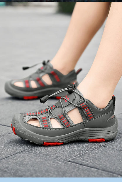 Summer Children Comfortable Sport Water Sandals Outdoor for Boys Closed Toe Anti-Collision Walking Sandals Casual Beach Shoes