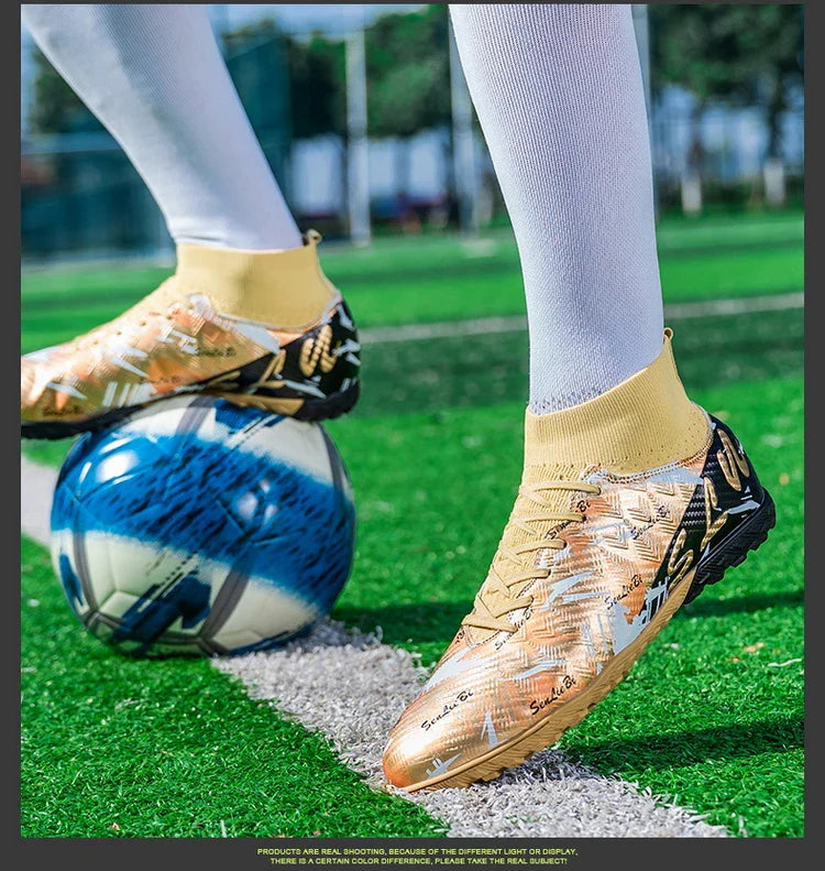 Size 34-46 Men FG/TF Football Boots Futsal Professional Unisex Kids Soccer Shoes Training Outdoor Boys Football Shoes Sneakers