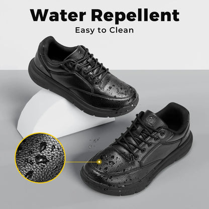 Wide Version Men's Leather Shoes Walking Shoes Oxford Shoes For Formal Business Shoe Comfortable All Day Wear