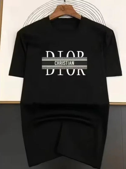 Spring_Summer 2026 Puls Size Cotton Short Sleeve T Shirt Luxury Print T-shirt Tops Trend High Quality Streetwear Clothes Unisex