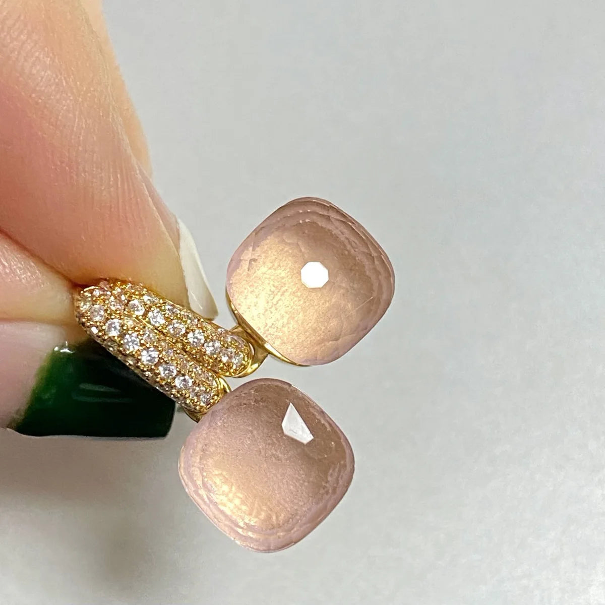 Classic Candy Color Earrings Inlay Transparent Zircon 27Colors Crystal Earrings Rose Gold Plated Fashion Jewelry For Women