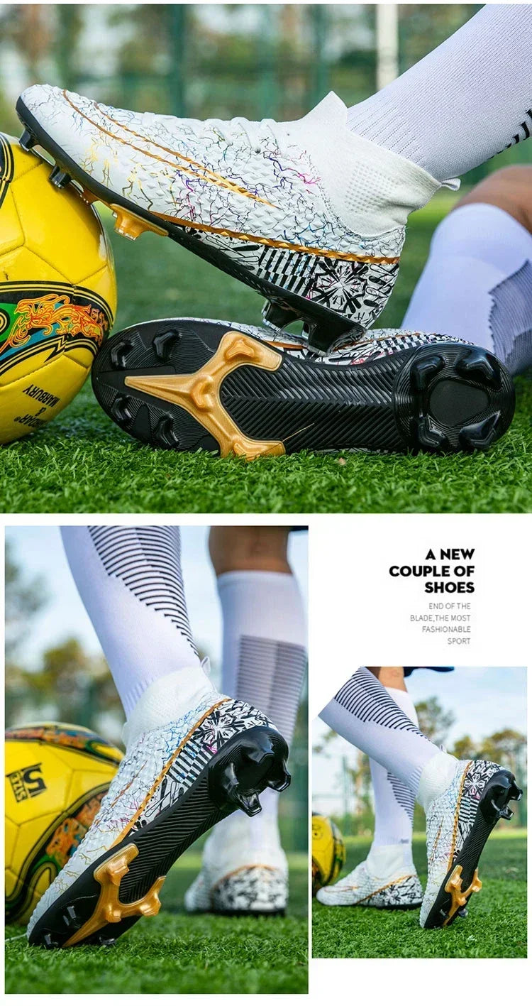Refreshing Breathable Feet Children's Non-slip Fashion Casual Sports Shoe Youth Soccer Shoes Indoor Outdoor Grass Training Shoes