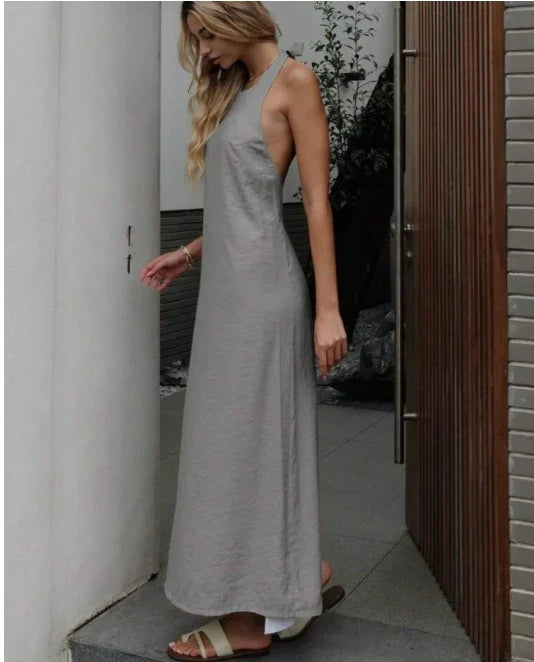 Summer Women Backless Elegant Dress