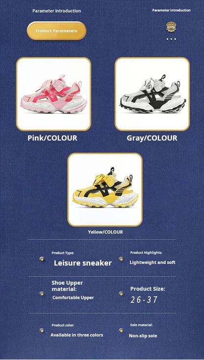 Fashion Kids Soft Chunky Running Sports Shoes Children's Sneakers Boy Spring Summer Mesh Girls School Causal Basketball Shoes