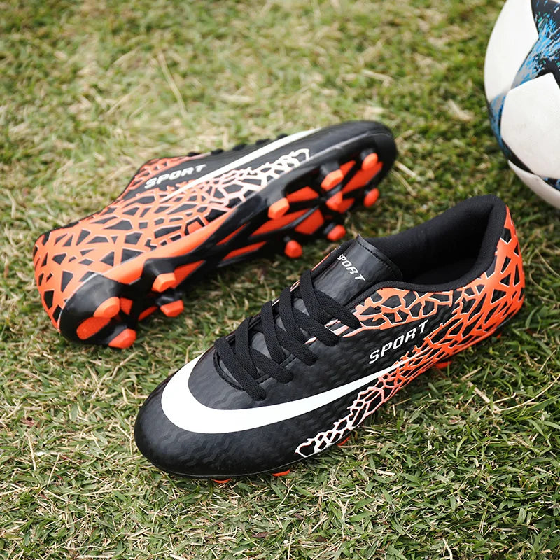 Stylish And Comfortable Adult Training Match Sports Football Shoes Outdoor Indoor Grass Sports Shoes For Youth Students 35-47#