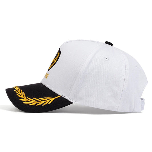Unisex CAPTAIN/FIRST MATE Letter Embroidery Baseball Caps Spring and Autumn Outdoor Adjustable Casual Hats Sunscreen Hat