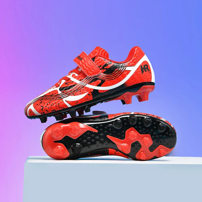 Soccer Shoes with Rubber Soles for Kids, Multicolor FG & TF Training Styles