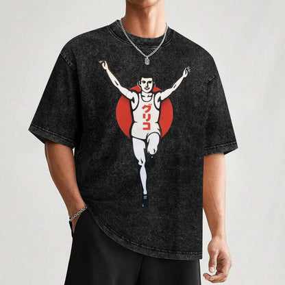 Glico Man T-Shirt rapper graphic tees vintage t shirts customizeds shirts men graphic
