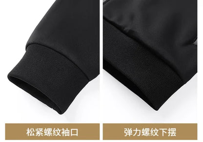 Hooded lambskin medium and elderly large size warm suit with plush thick hoodie jacket+thick pants two-piece set