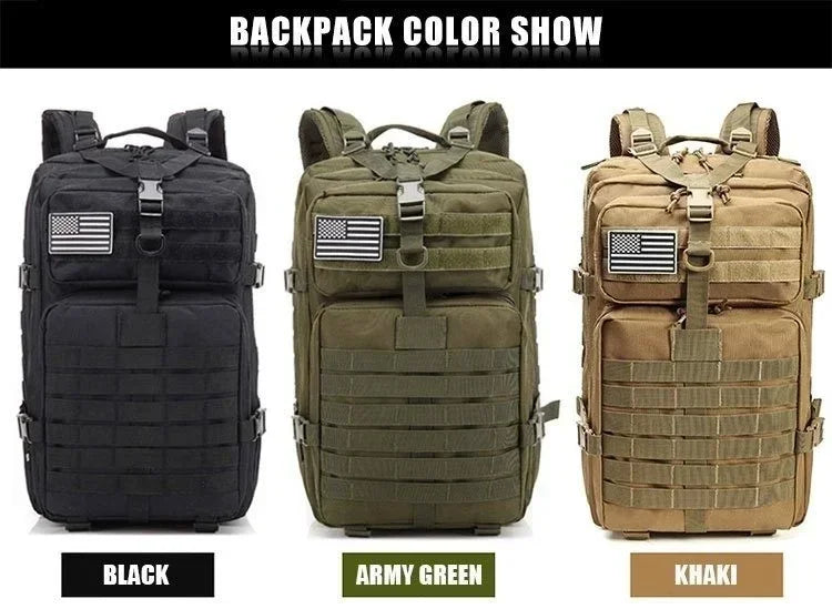 30/50L Tactical Backpacks For Man Hking Outdoor Survival  Bags 3P Assault Pack EDC Molle Pack For Trekking Hunting Bag