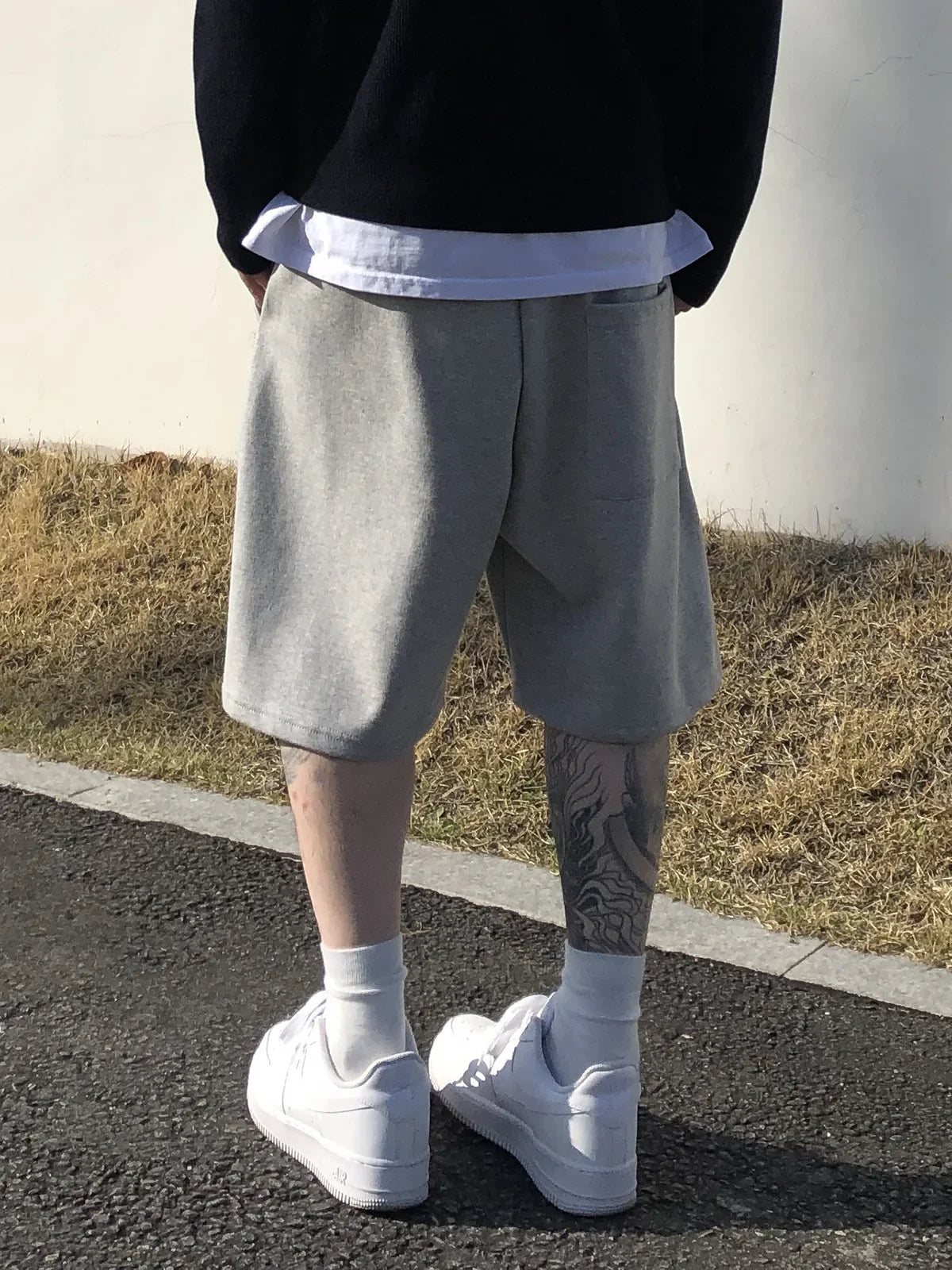 Men's Gym Fitness Loose Shorts Casual Street Hip Hop Workout Bodybuilding