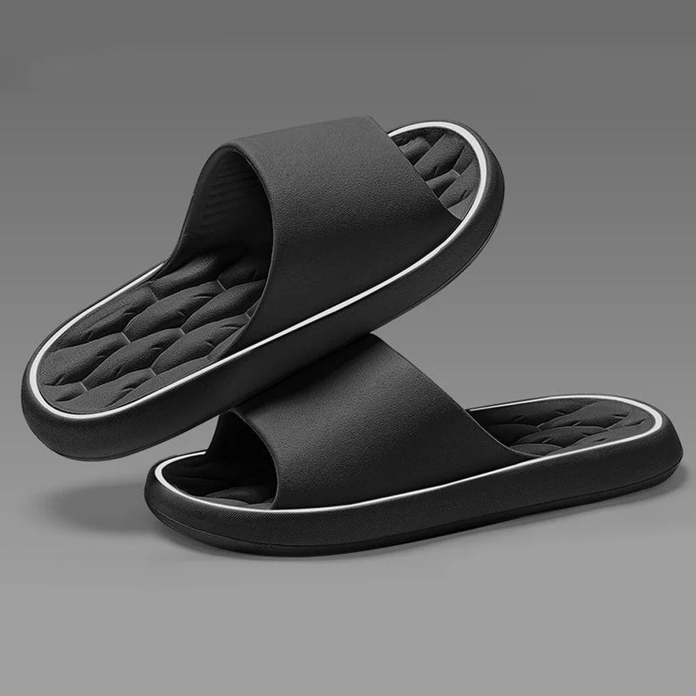 Fashion Summer Cartoon Home Shoes Non-slip Soft Slides Lithe Comfort Sandals Men Women Couple Slippers Trendy Slippers