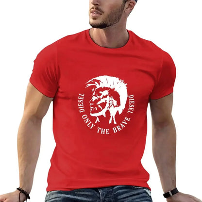 2025 New Men's Cotton T-shirt Comfortable Round Neck Print Large Size Top Unisex Clothing Harajuku Retro Casual Street Wear
