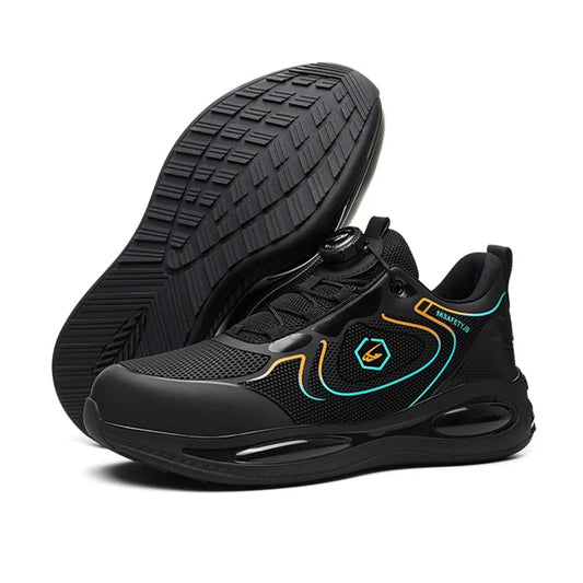 Steel Toe Work Shoes for Men Indestructible Boots Lightweight Safety Shoes Working Anti-smash Anti-puncture Protective Sneakers