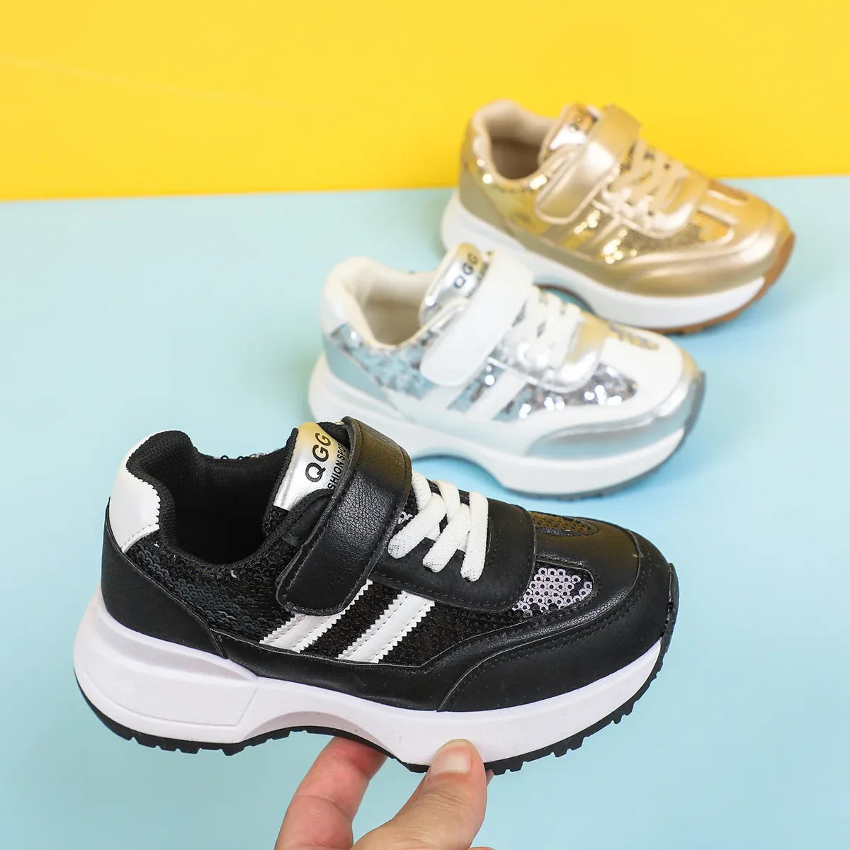 Children Leather Patchwork Sneaker 2025 Spring Autumn New Soft Bottom Casual Shoes School Sports Sneakers for Boys Girls