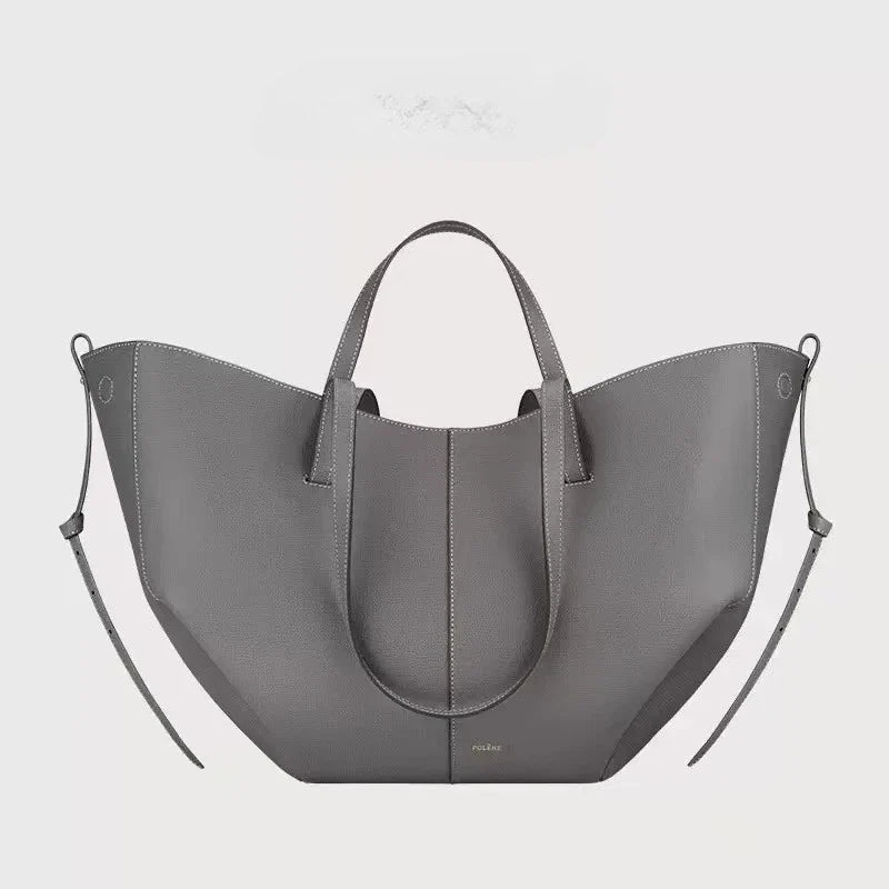 Nouveau sac fourre-tout en cuir de grande taille pour femmesNiche féminine sac à main ailes de grande capacité sac à bandoulière