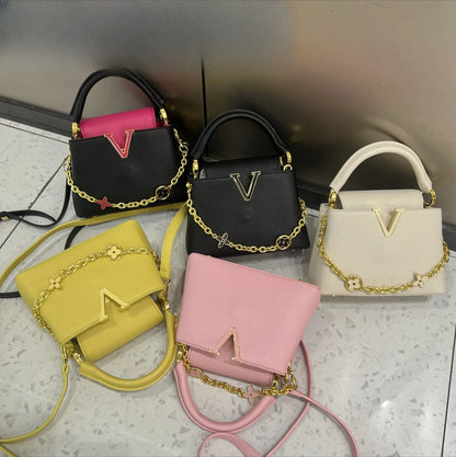 Tote bag 2025 new Himalayan V-shaped portable light luxury single shoulder crossbody bag for women