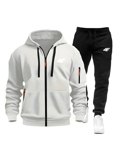 Sets for Men Two Piece Outdoors Mens Tracksuit Set Hot Sales Sportswear Man Sweatpants Hoodie Fashion Comfortable Casual Jogging