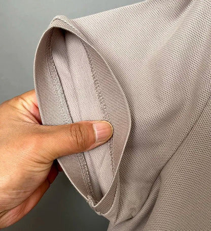 High end brand pony embroidered short sleeve polo shirt unique trend half zipper luxury Paul T-shirt designer's new men's wear