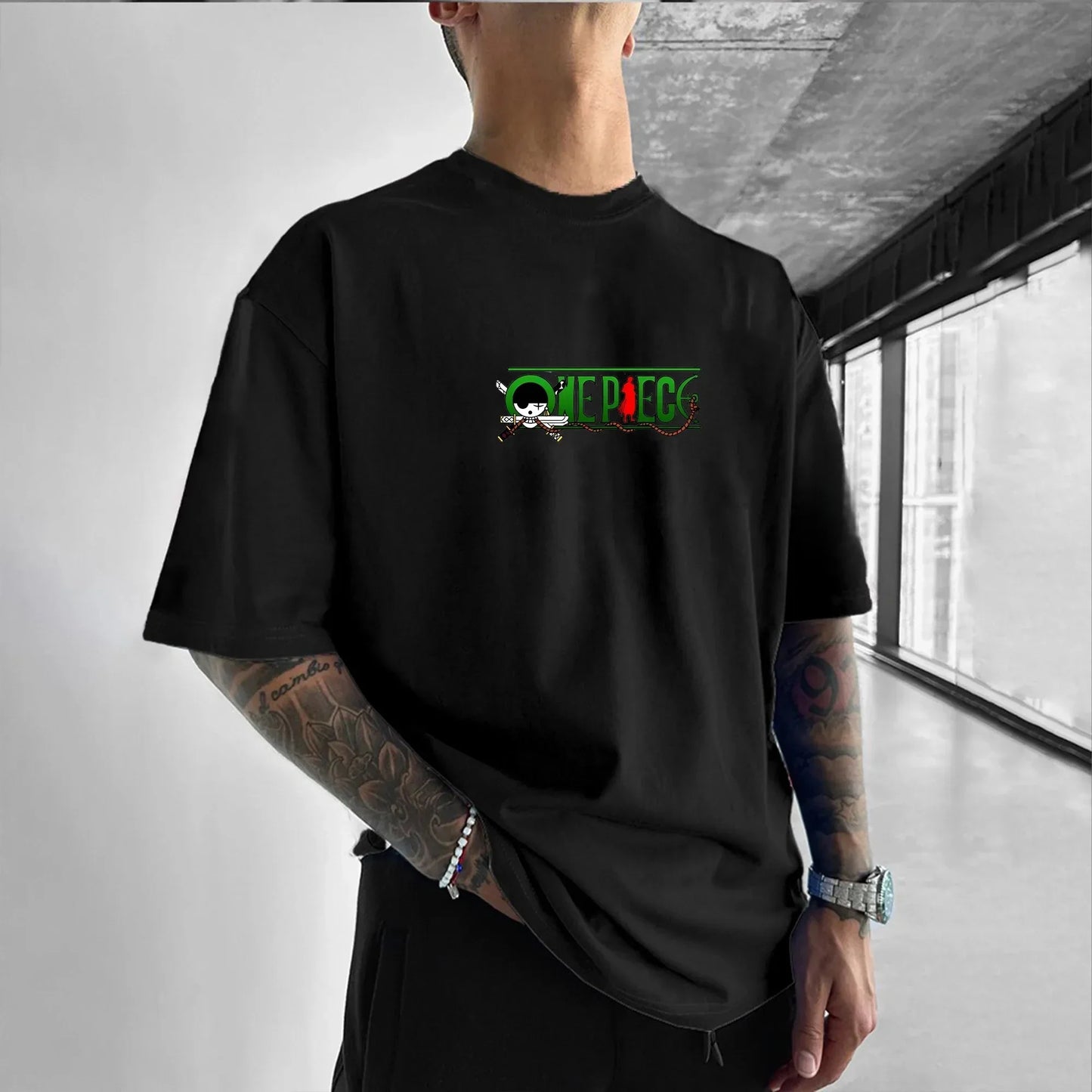 Oversized Printing Men's Streetwear T-Shirt Summer Casual Cotton Breathable Casual Tops