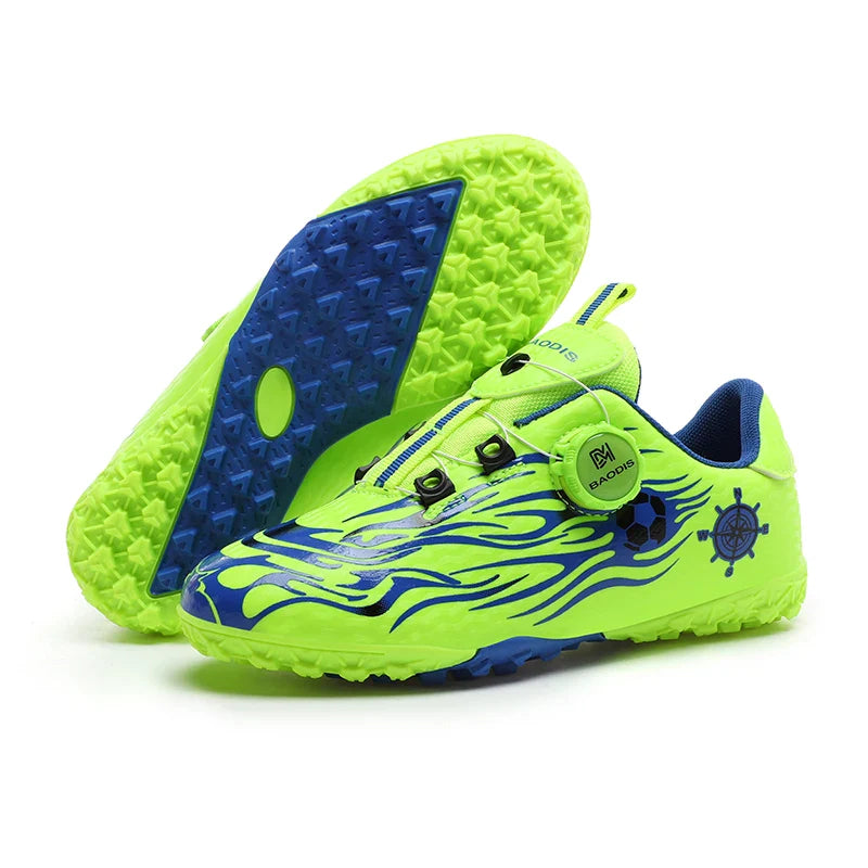 New Children Soccer Cleats Football Boots TF FG Anti-Slip Comfortable Training Shoes Outdoor Indoor Sneakers for Kids Boys Girls
