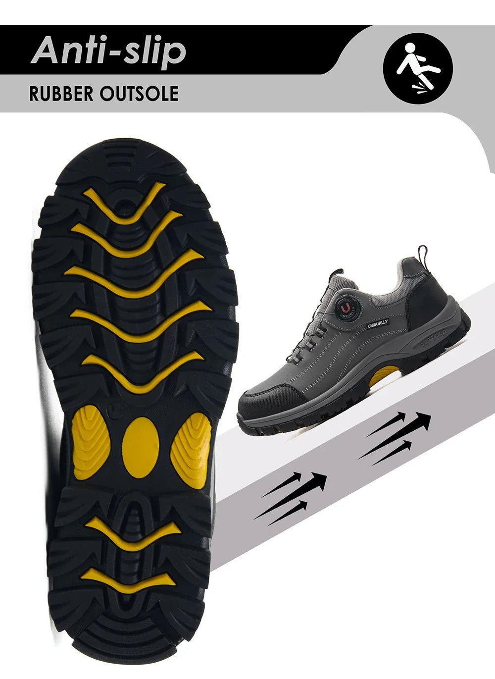 Men's Steel-Toed Safety Shoes With Anti-Crush, Anti-Puncture And Anti-Slip Soles, Fashionable Button Industrial Work Shoes