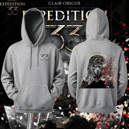 Expedition 33 Men Women Hoodies Dark Fantasy Pullovers Rpg Gamer Expedition 33 Hooded Lover Gift Video Game Graphic Sweatshirt
