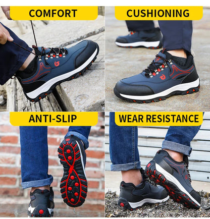 Men's work shoes hiking series for all four seasons with low top