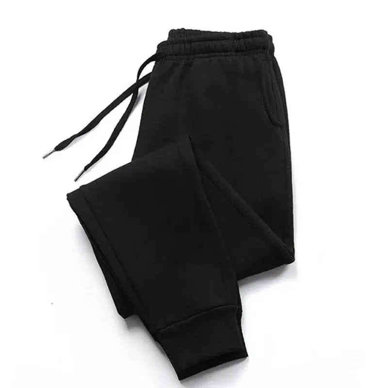 Men's women's Oversize Fleece Sweatpants Casual Drawstring Jogger Trousers with Pockets for Gym Workout Running Sport Long Pants